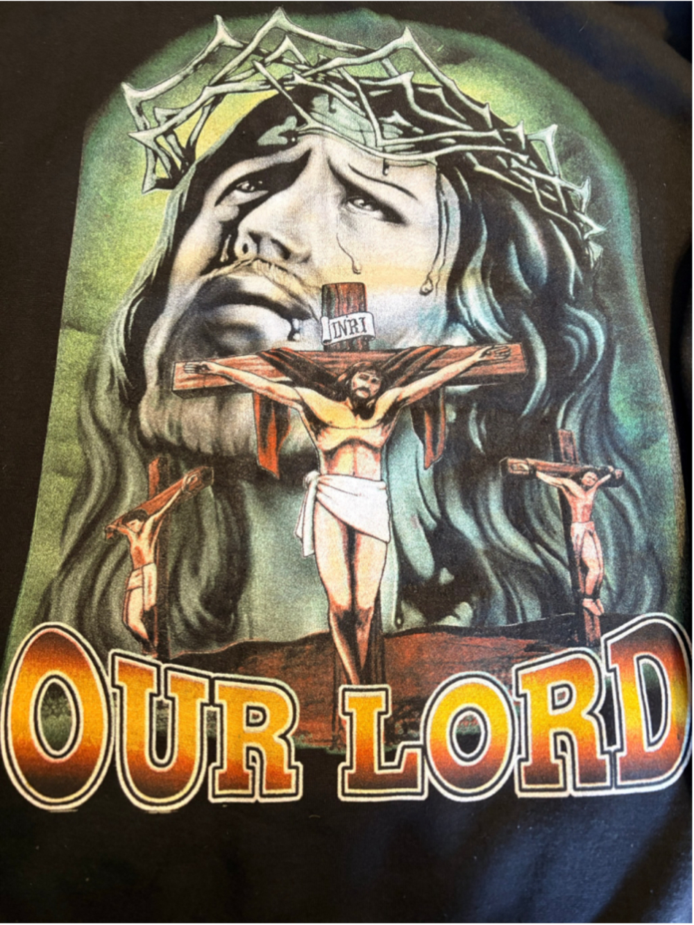 Tultex XNT Men's Graphic Religious Hoodie Sweatshirt Size XL
